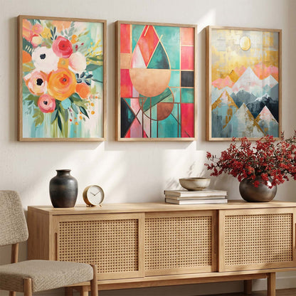 Modern Wall  Art  Paintings for Living Room - Wall Poster With frames