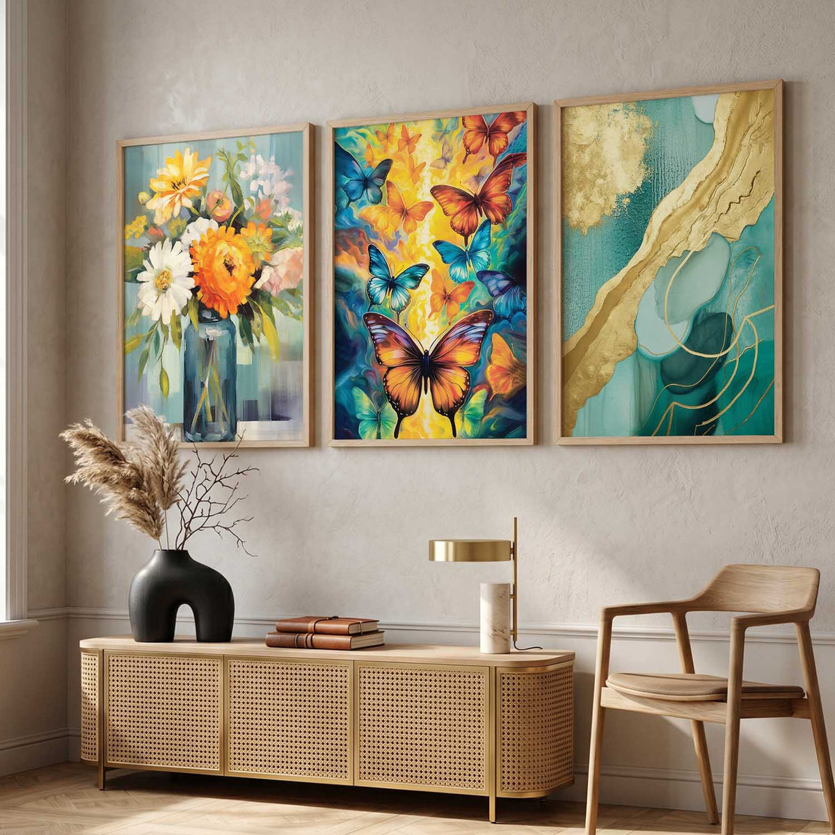 Modern  Wall Art Paintings for Living Room - Wall Poster With frames