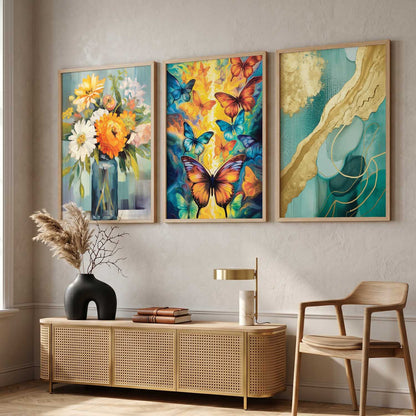 Modern  Wall Art Paintings for Living Room - Wall Poster With frames