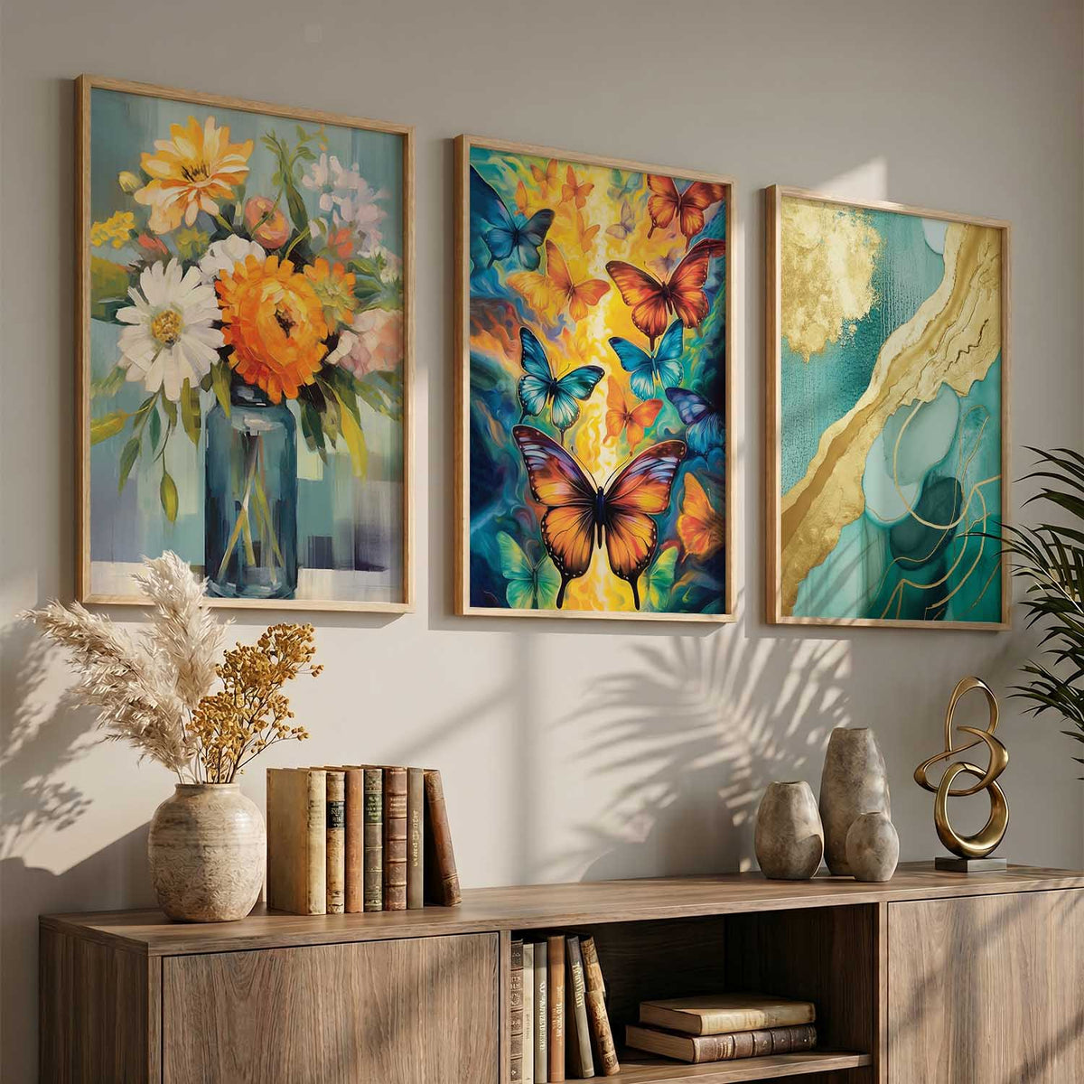 Modern  Wall Art Paintings for Living Room - Wall Poster With frames