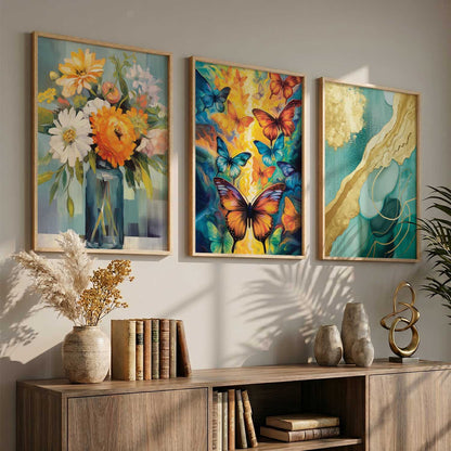Modern  Wall Art Paintings for Living Room - Wall Poster With frames