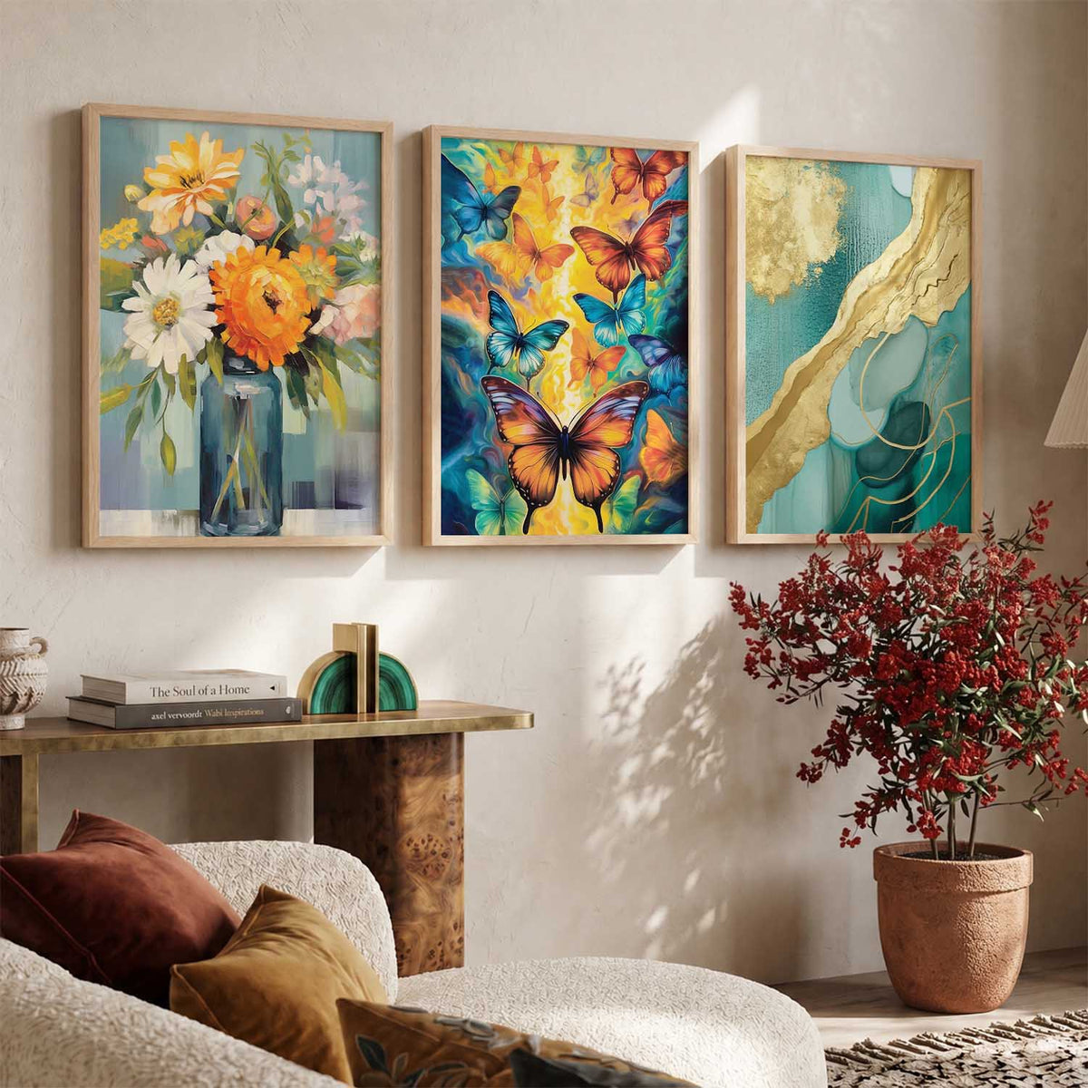 Modern  Wall Art Paintings for Living Room - Wall Poster With frames