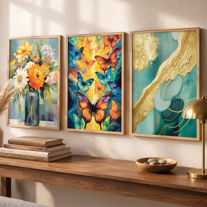 Modern  Wall Art Paintings for Living Room - Wall Poster With frames