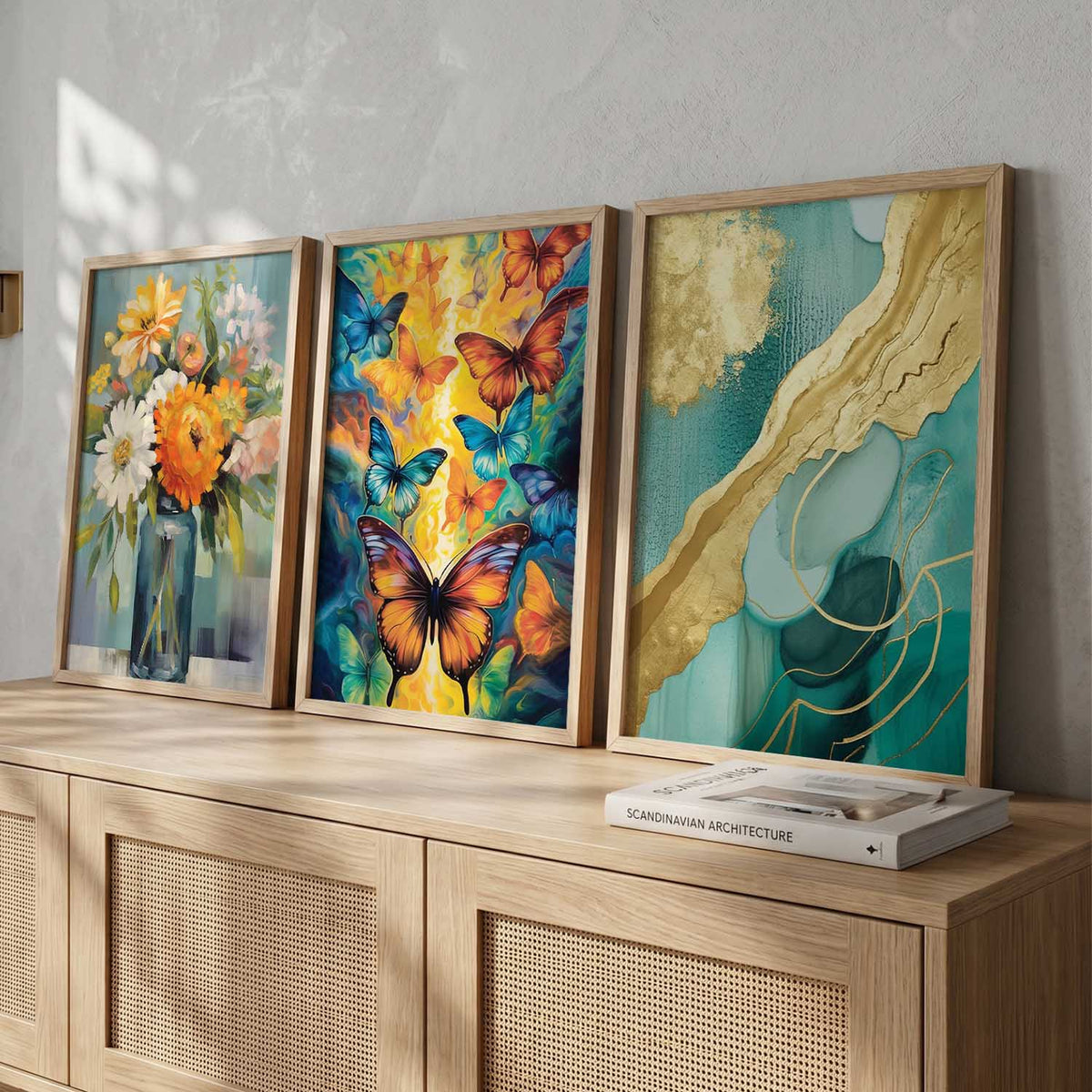 Modern  Wall Art Paintings for Living Room - Wall Poster With frames