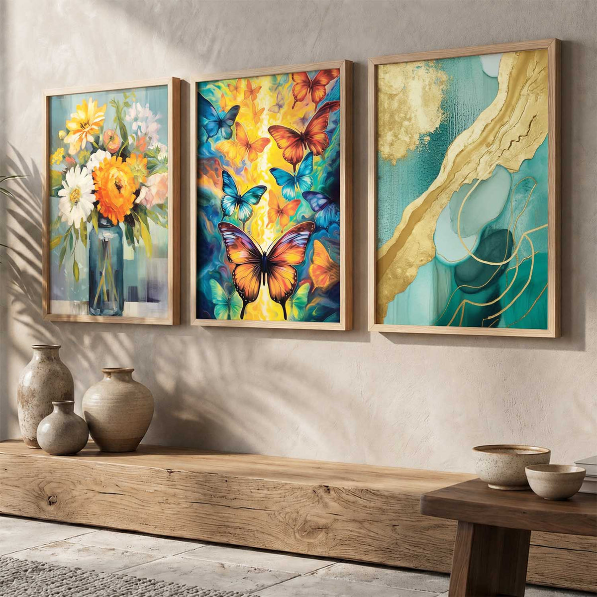 Modern  Wall Art Paintings for Living Room - Wall Poster With frames