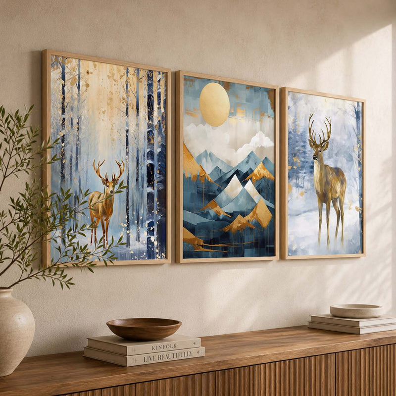 Modern Wall Art Paintings for Living Room - Wall Poster With frames