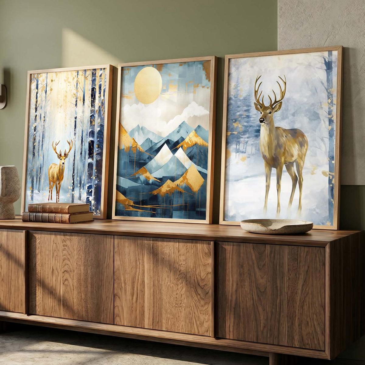 Modern Wall Art Paintings for Living Room - Wall Poster With frames