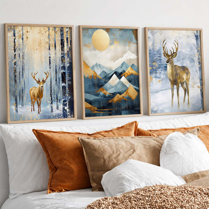 Modern Wall Art Paintings for Living Room - Wall Poster With frames