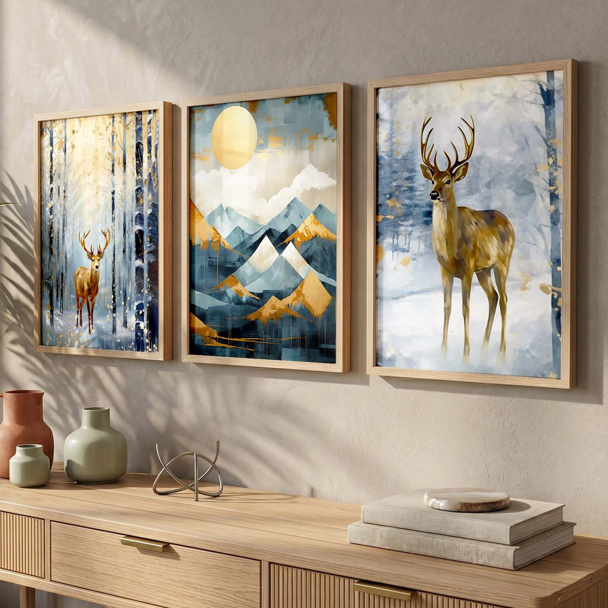 Modern Wall Art Paintings for Living Room - Wall Poster With frames