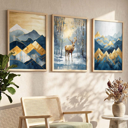 Modern  Wall Art Paintings for Living Room - Wall Poster With frames