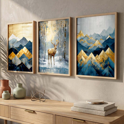 Modern  Wall Art Paintings for Living Room - Wall Poster With frames