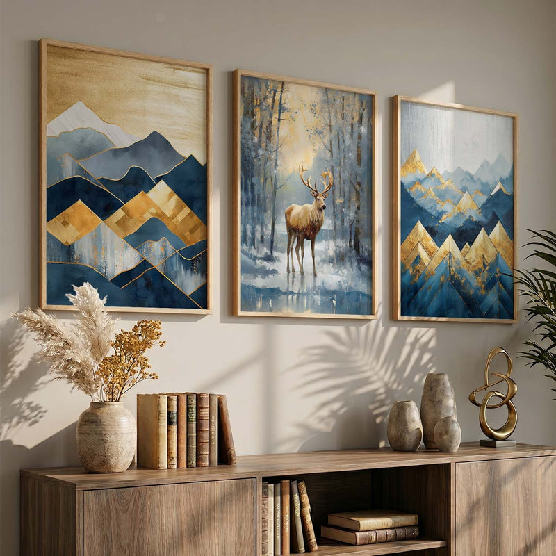 Modern  Wall Art Paintings for Living Room - Wall Poster With frames