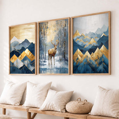 Modern  Wall Art Paintings for Living Room - Wall Poster With frames