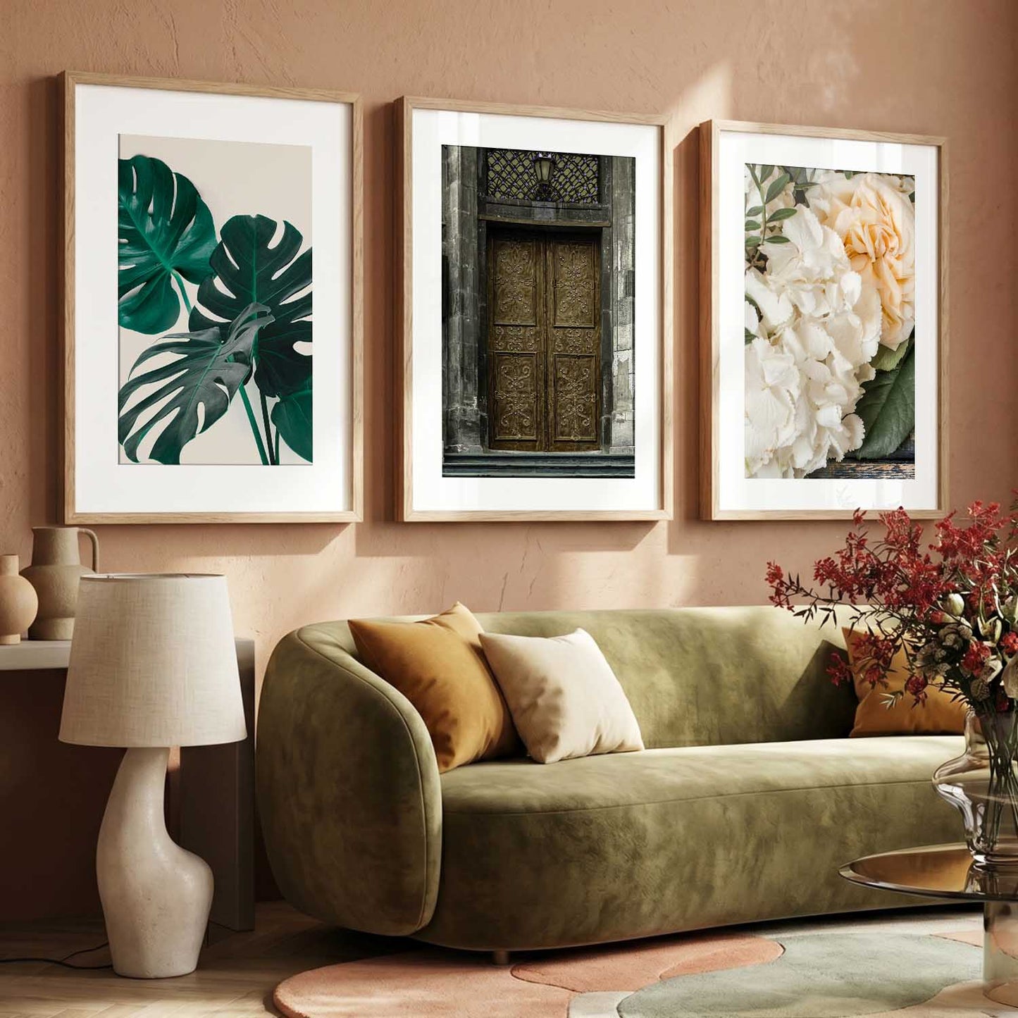 Floral    Wall  Art  Paintings for Living Room - Wall Poster With frames