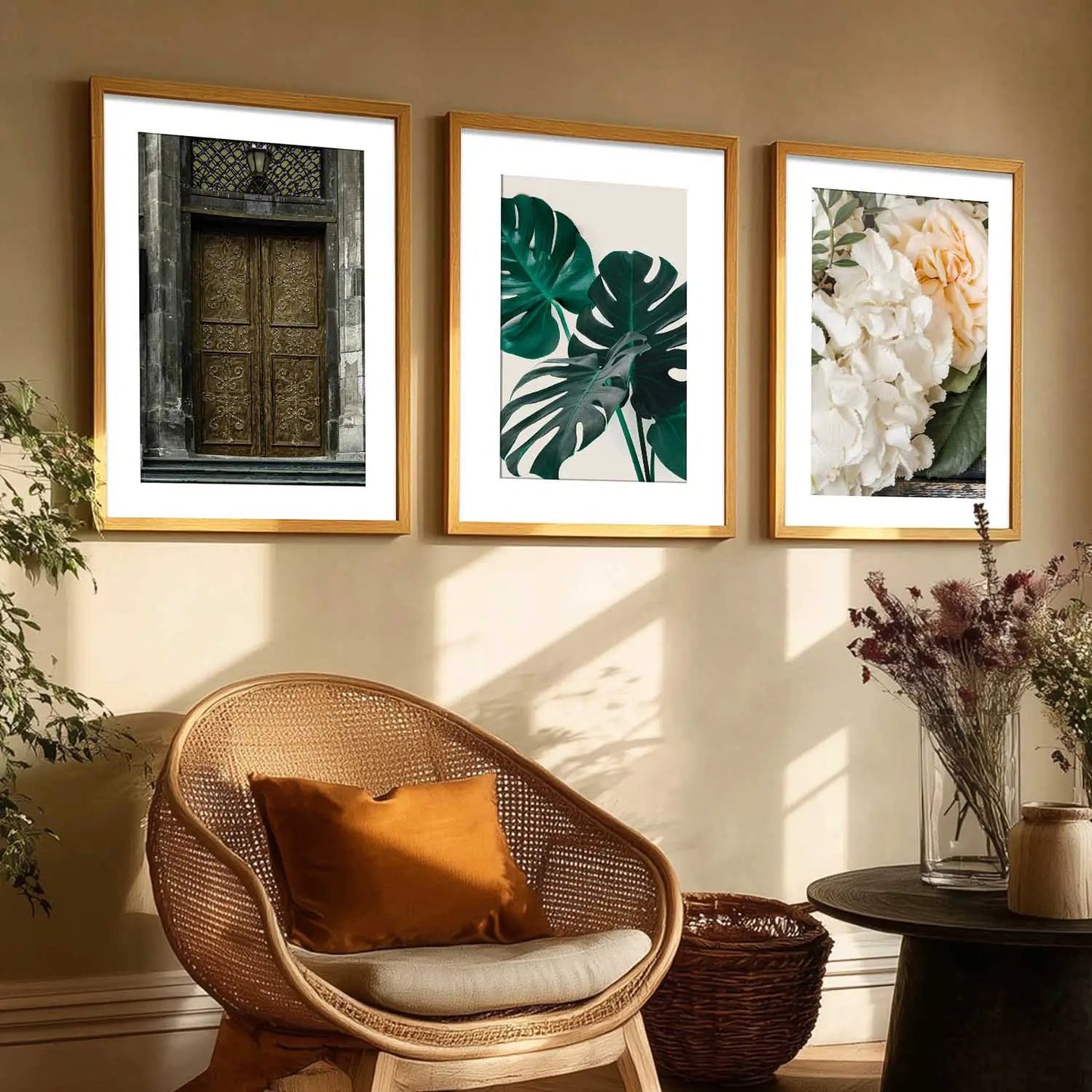 Floral    Wall  Art  Paintings for Living Room - Wall Poster With frames