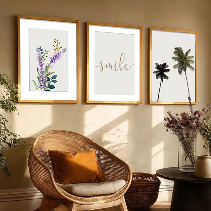Floral   Wall  Art  Paintings for Living Room - Wall Poster With frames