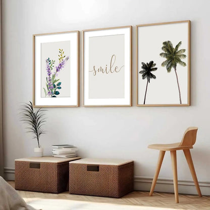 Floral   Wall  Art  Paintings for Living Room - Wall Poster With frames