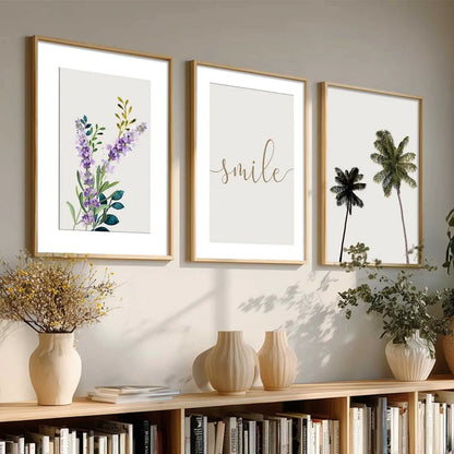 Floral   Wall  Art  Paintings for Living Room - Wall Poster With frames