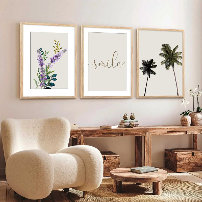 Floral   Wall  Art  Paintings for Living Room - Wall Poster With frames