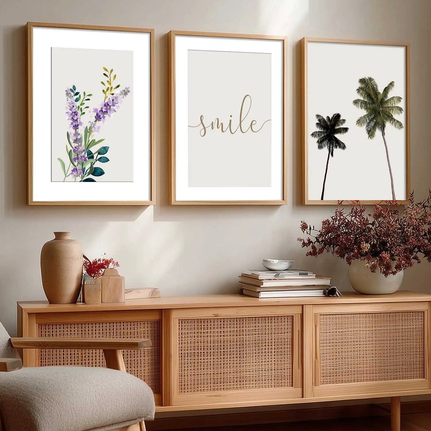 Floral   Wall  Art  Paintings for Living Room - Wall Poster With frames