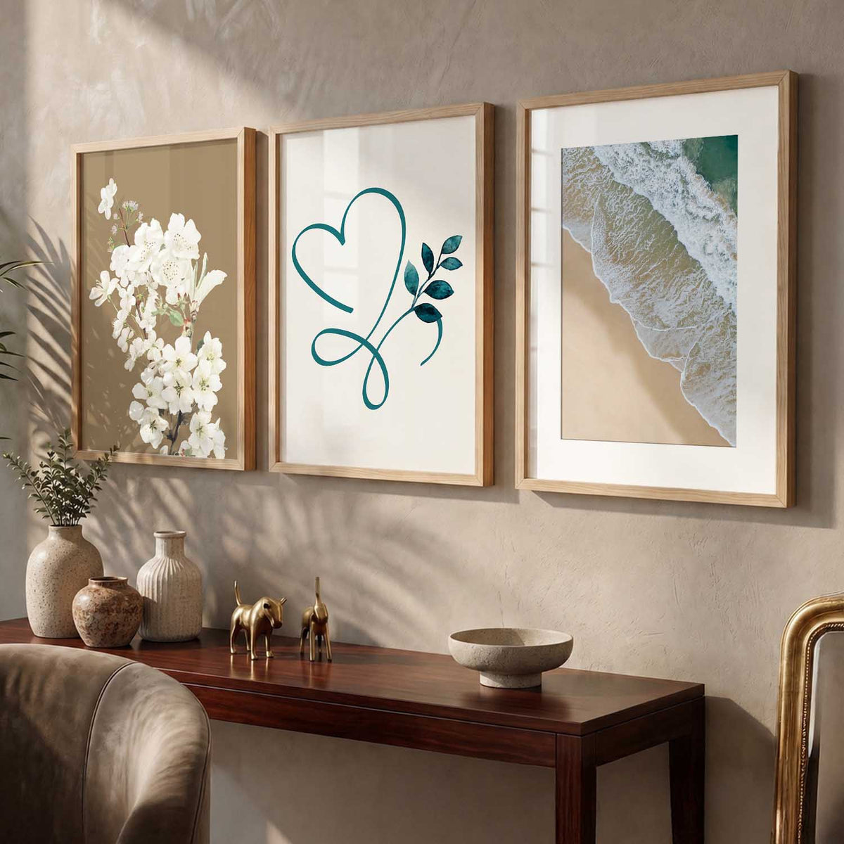 Floral  Wall  Art  Paintings for Living Room - Wall Poster With frames