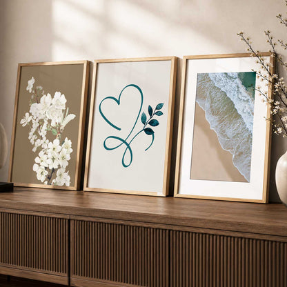 Floral  Wall  Art  Paintings for Living Room - Wall Poster With frames
