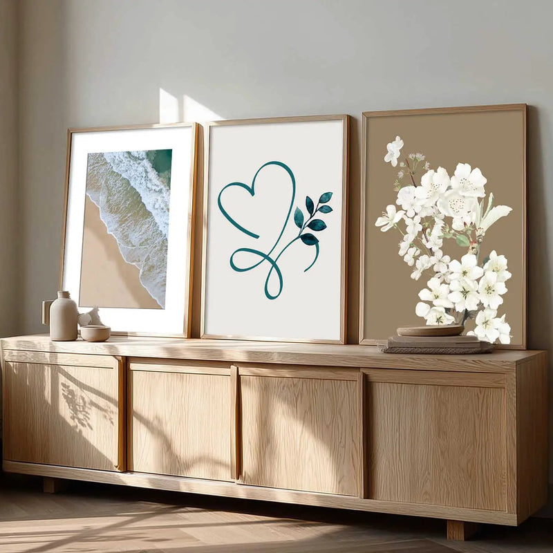 Floral  Wall  Art  Paintings for Living Room - Wall Poster With frames