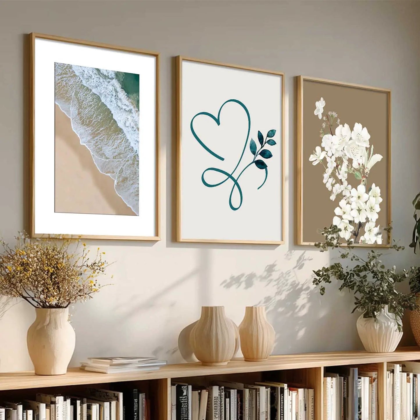 Floral  Wall  Art  Paintings for Living Room - Wall Poster With frames