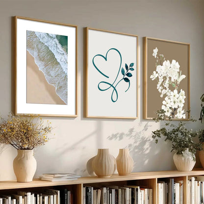 Floral  Wall  Art  Paintings for Living Room - Wall Poster With frames