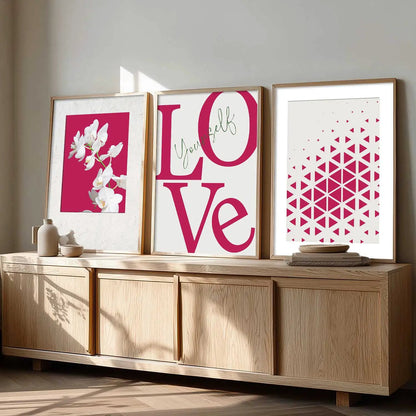 Floral   Wall  Art  Paintings for Living Room - Wall Poster With frames
