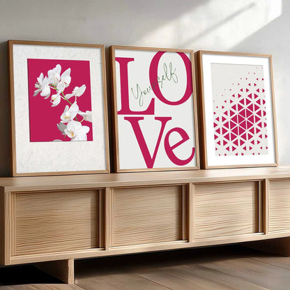 Floral   Wall  Art  Paintings for Living Room - Wall Poster With frames
