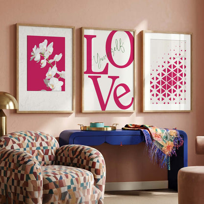 Floral   Wall  Art  Paintings for Living Room - Wall Poster With frames