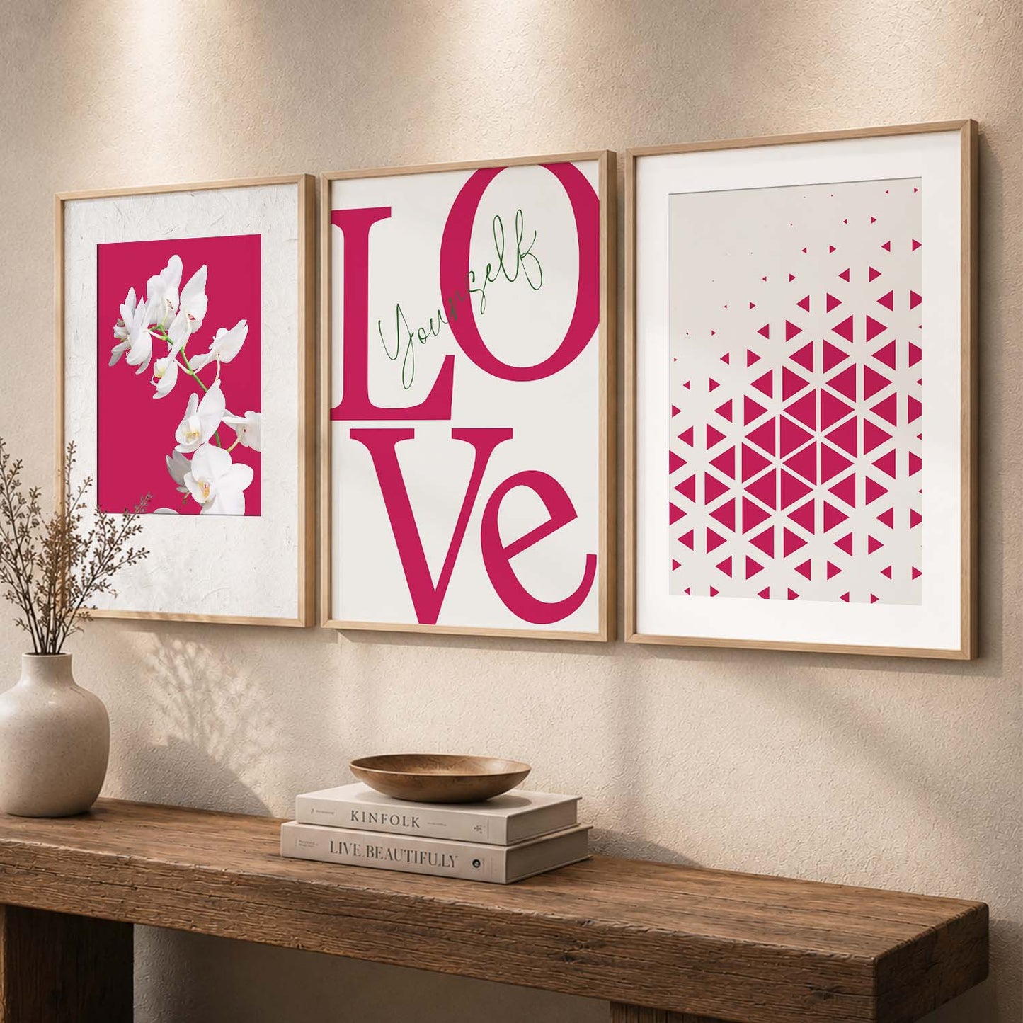 Floral   Wall  Art  Paintings for Living Room - Wall Poster With frames