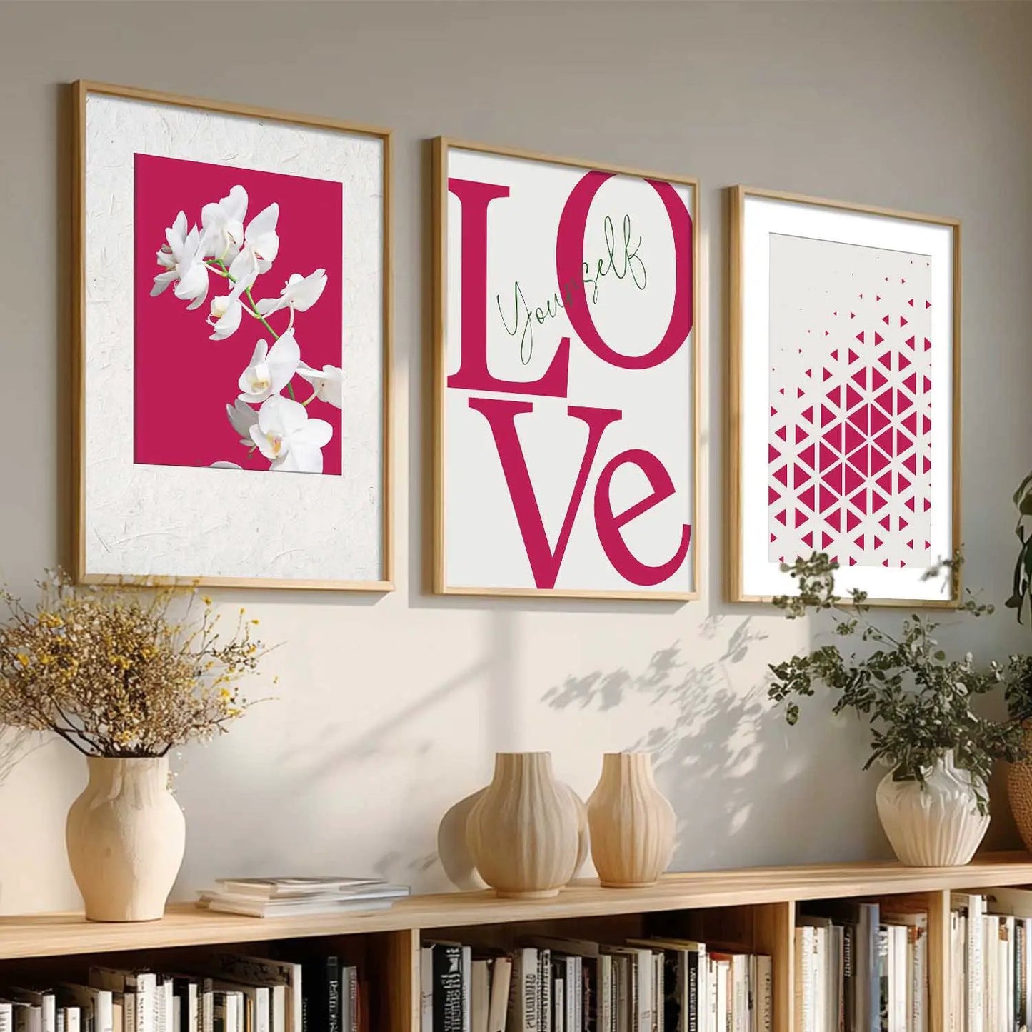 Floral   Wall  Art  Paintings for Living Room - Wall Poster With frames
