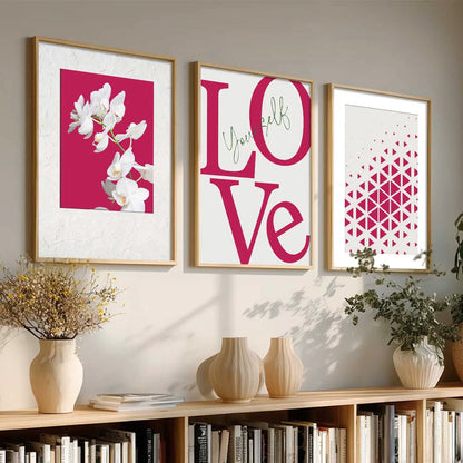 Floral   Wall  Art  Paintings for Living Room - Wall Poster With frames