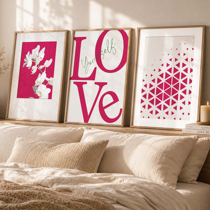 Floral   Wall  Art  Paintings for Living Room - Wall Poster With frames