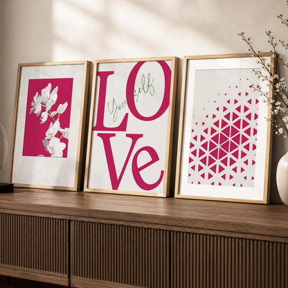 Floral   Wall  Art  Paintings for Living Room - Wall Poster With frames