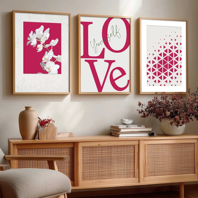 Floral   Wall  Art  Paintings for Living Room - Wall Poster With frames