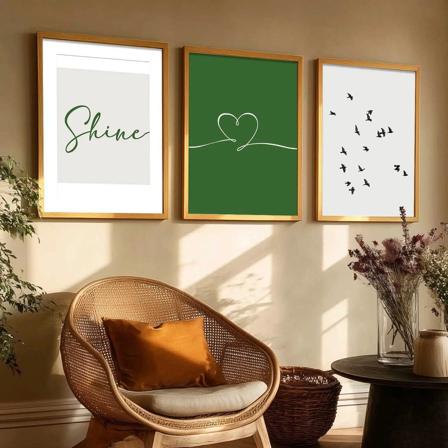 Boho  Wall  Art  Paintings for Living Room - Wall Poster With frames