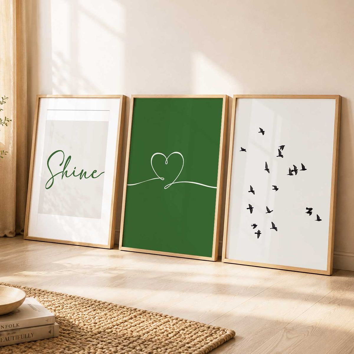 Boho  Wall  Art  Paintings for Living Room - Wall Poster With frames