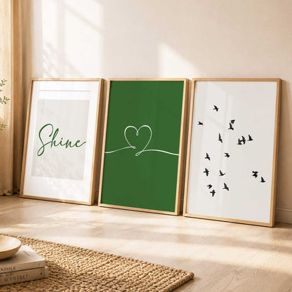 Boho  Wall  Art  Paintings for Living Room - Wall Poster With frames
