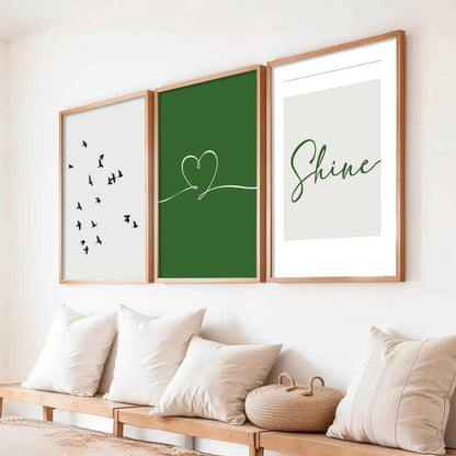 Boho  Wall  Art  Paintings for Living Room - Wall Poster With frames