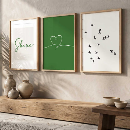 Boho  Wall  Art  Paintings for Living Room - Wall Poster With frames