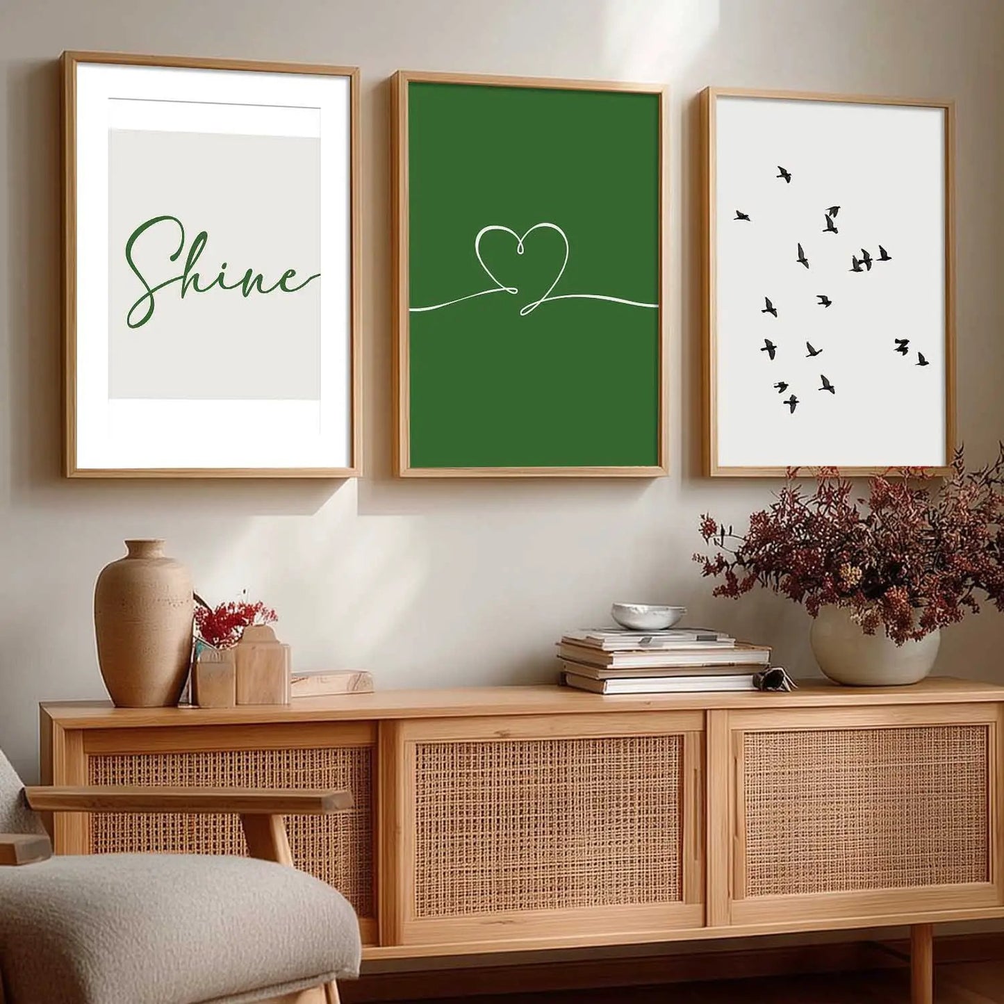 Boho  Wall  Art  Paintings for Living Room - Wall Poster With frames