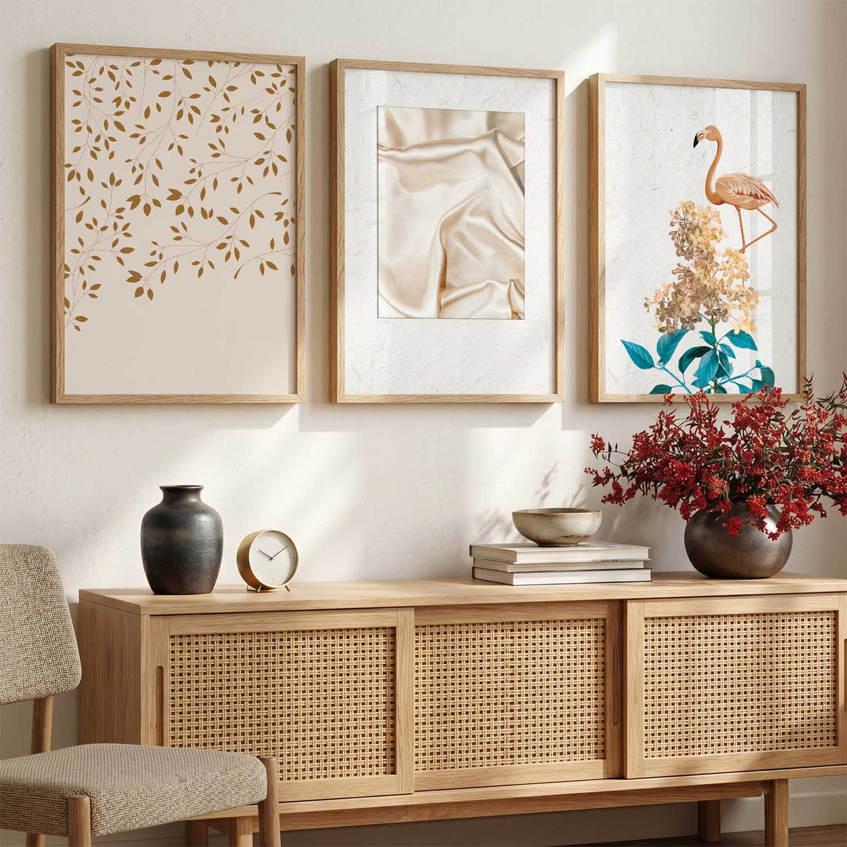 Boho  Wall Art Paintings for Living Room - Wall Poster With frames