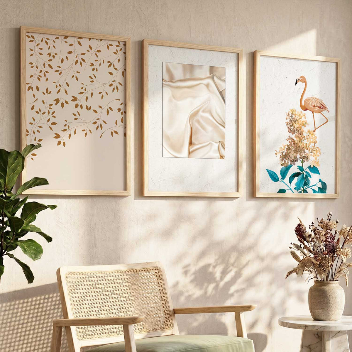 Boho  Wall Art Paintings for Living Room - Wall Poster With frames