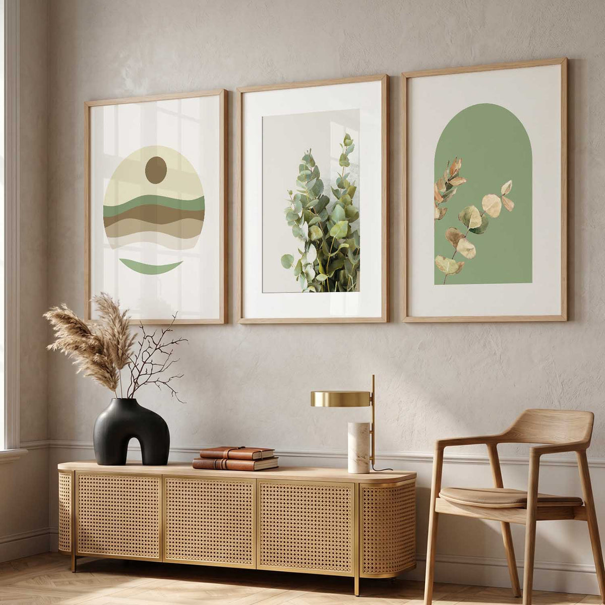 Boho  Wall  Art  Paintings for Living Room - Wall Poster With frames