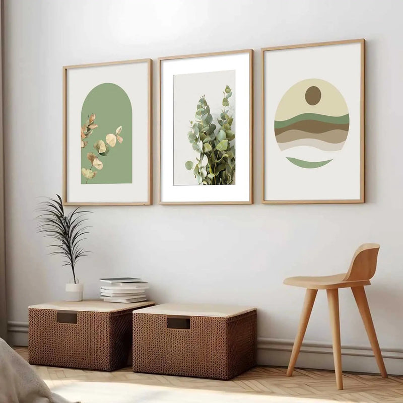 Boho  Wall  Art  Paintings for Living Room - Wall Poster With frames