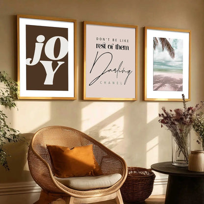 Quote  Wall   Art  Paintings for Living Room - Wall Poster With frames