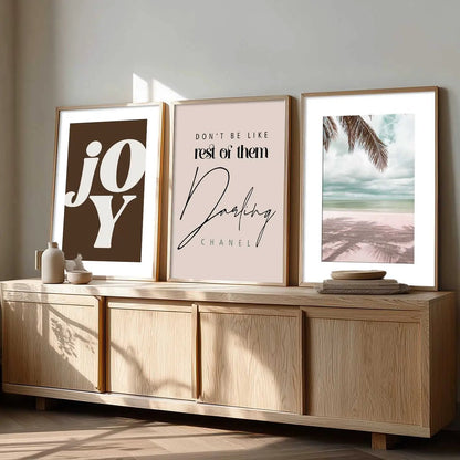 Quote  Wall   Art  Paintings for Living Room - Wall Poster With frames